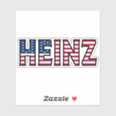 Heinz Name Vorname USA Sticker Stickerset シール (シート)