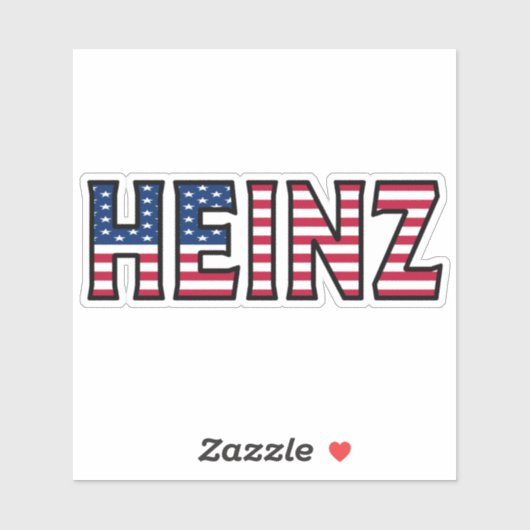 Heinz Name Vorname USA Sticker Stickerset シール (シート)