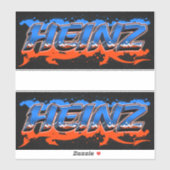 Heinz Vorname Name Graffiti Aufkleber Sticker シール (シート)