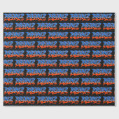Heinz Vorname Name Graffiti blue orange ラッピングペーパー (フラット)