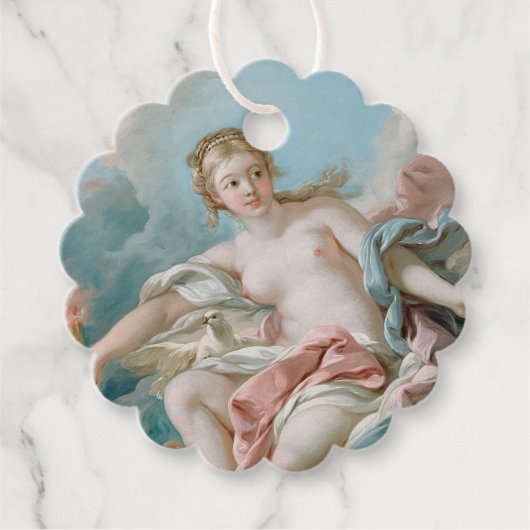 Heirloom Classical Art Scalloped Gift Tag フェイバータグ (正面)