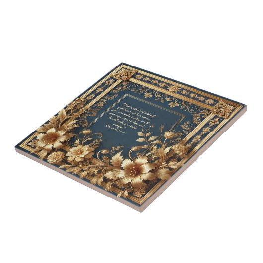 - Heirloom Grace Bible Verse Ceramic Tile タイル (側面)