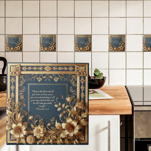 - Heirloom Grace Bible Verse Ceramic Tile タイル