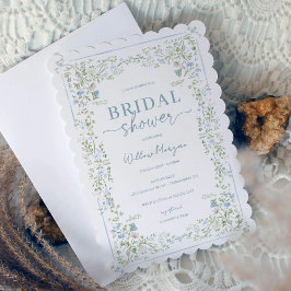 Heirloom Hydrangea Bridal Shower Invitation 招待状