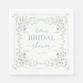 Heirloom Hydrangea Bridal Shower Napkins スタンダードランチョンナプキン (正面)