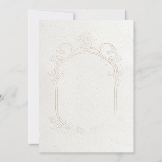 Heirloom Rococo Bridal Shower Brunch 招待状 (裏面)