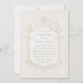 Heirloom Rococo Bridal Shower Invitation 招待状 (正面)