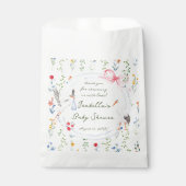 Heirloom Rose Bow and Stork Baby Shower  フェイバーバッグ (正面)