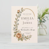 Heirloom Rose Garden Vintage Botanical セーブザデート (スタンド正面)