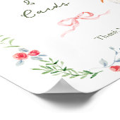 Heirloom Rose & Ribbon Stork Books and Cards ポスター (角)