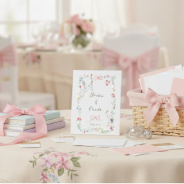 Heirloom Rose & Ribbon Stork Books and Cards 台座サイン