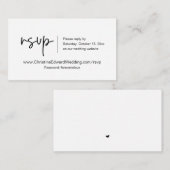 Heirloom-Style Online Wedding Response Card, Casua エンクロージャーカード (正面/裏面)