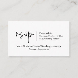 Heirloom-Style Online Wedding Response Card, Casua エンクロージャーカード