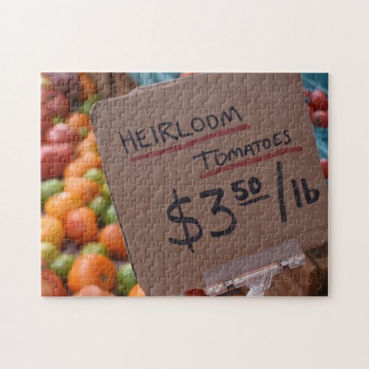 Heirrome Tomattomates Greenmarketニューヨーク写真 ジグソーパズル (横)