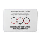 Heisenbergの不確定性原理の物理学のユーモア バスマット (正面)
