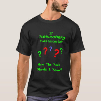 Heisenbergの不確実性のリムリック Tシャツ
