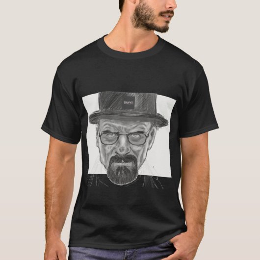 HEISENBERG BLACK - by DANYE Tシャツ (正面)