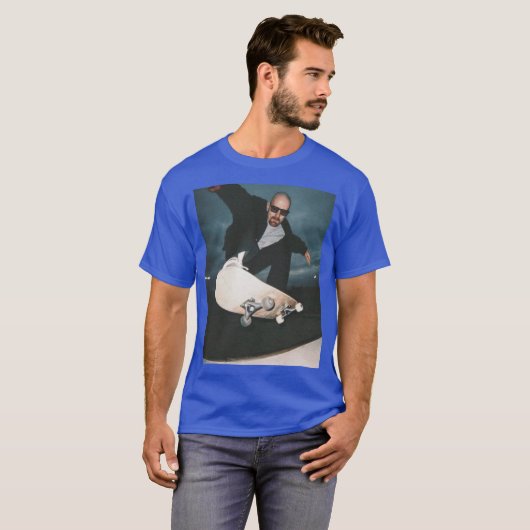 Heisenberg Skateboarding Breaking Bad Inspired fun Tシャツ (正面フル)