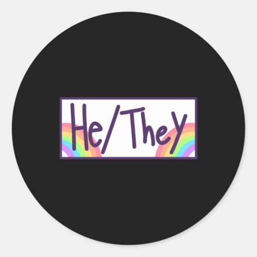 Heitheises発音カードステッカー ラウンドシール (正面)