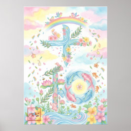 Heiwa: Elegant Calligraphy "Peace" Art260010018 ポスター