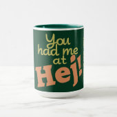 Hejで私がありました! カスタムなマグ マグカップ (中央)