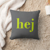 Hej - スウェーデンの挨拶 クッション (ブランケット)