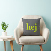 Hej - スウェーデンの挨拶 クッション (椅子)