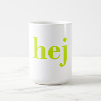 Hej - スウェーデンの挨拶 コーヒーマグカップ