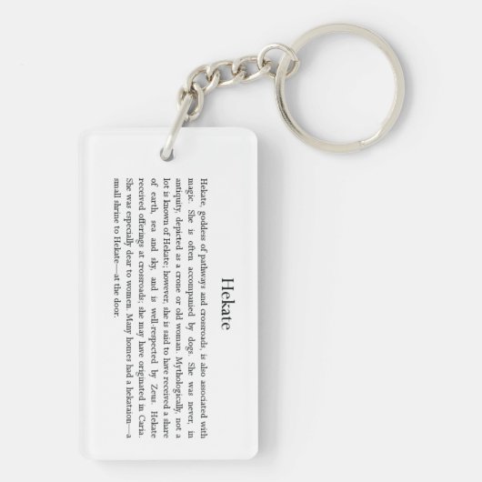 Hekate (Hecate) Keychain キーホルダー (裏面)