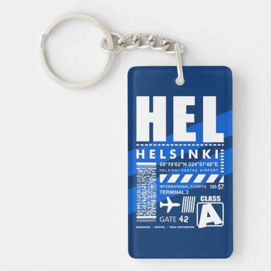 HELヘルシンキエアポート キーホルダー (正面)