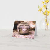 HelaineのフグのPufferfish カード (黄色い花)