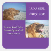 Held Close, Never Forgotten スクエアシール (正面)