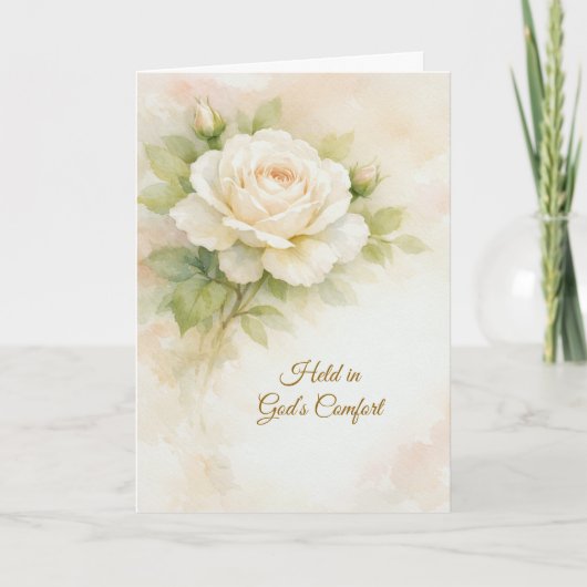 Held in God’s Comfort Religious Sympathy カード (正面)