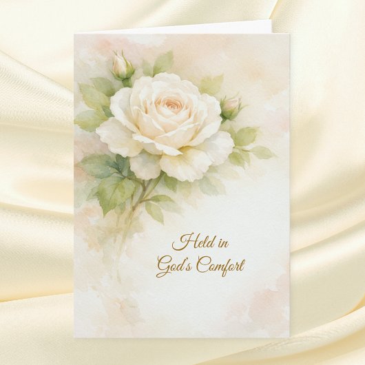 Held in God’s Comfort Religious Sympathy カード