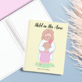 Held in His Arms Scripture personalized  ノートブック