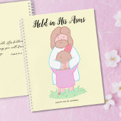 Held in His Arms Scripture personalized ノートブック