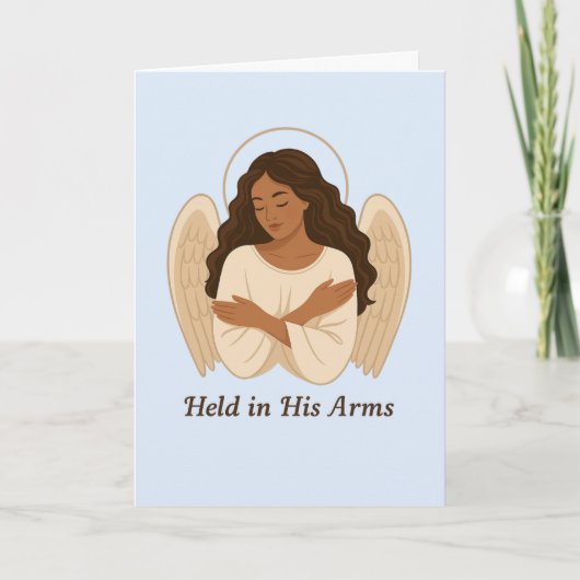 Held in His Arms Sympathy Card シーズンカード (正面)