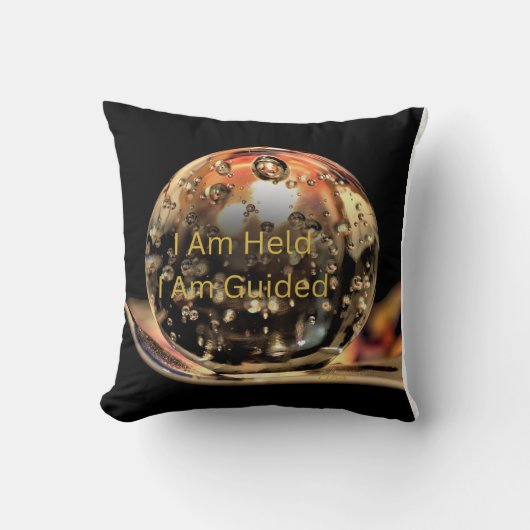 Held in Light – A New Beginning Affirmation Pillow クッション (正面)