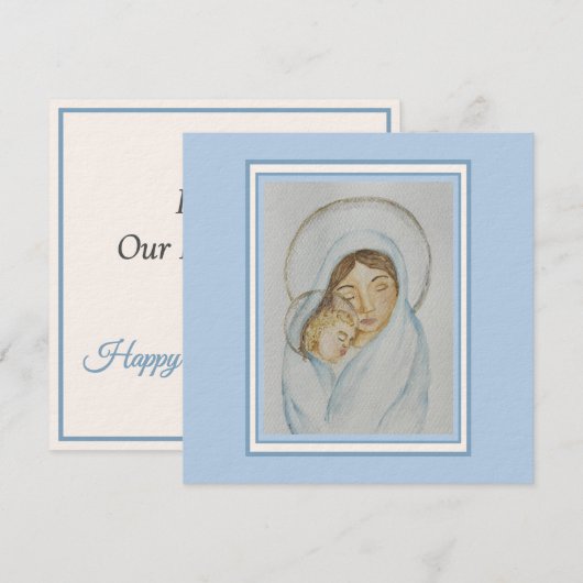 Held in Love - Mother’s Day Card - Catholic - Mary シーズンカード (正面/裏面)