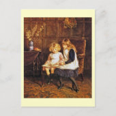 Helen Allingham: The'読's Lesson Art ポストカード (正面)