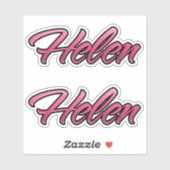 Helen faded pink Aufkleber Sticker Stickerset シール (シート)