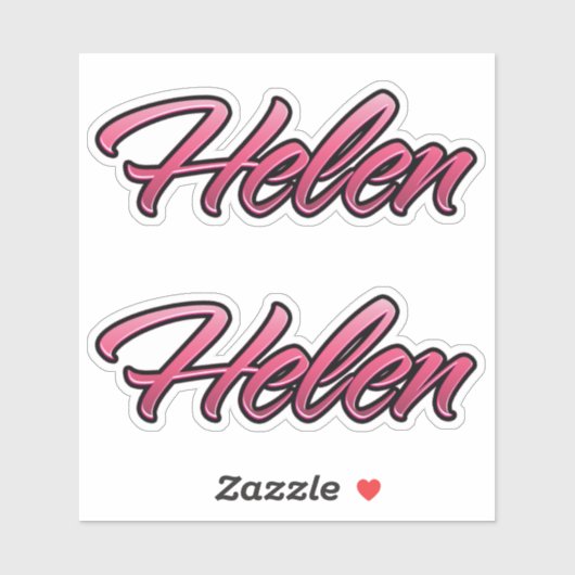 Helen faded pink Aufkleber Sticker Stickerset シール (シート)