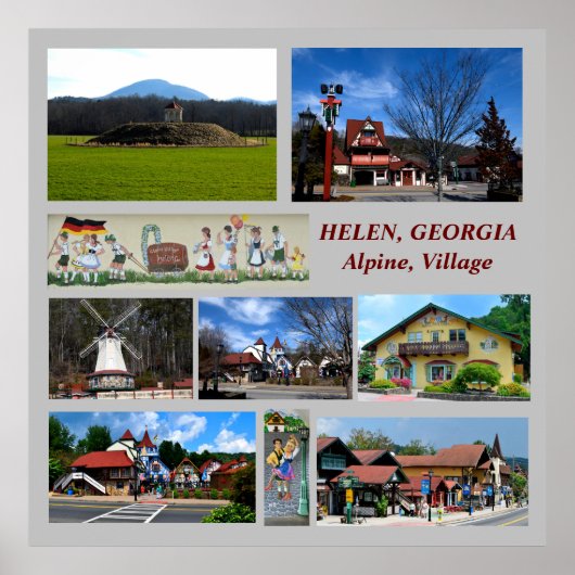  Helen, Georgia Alpine Village poster ポスター (正面)