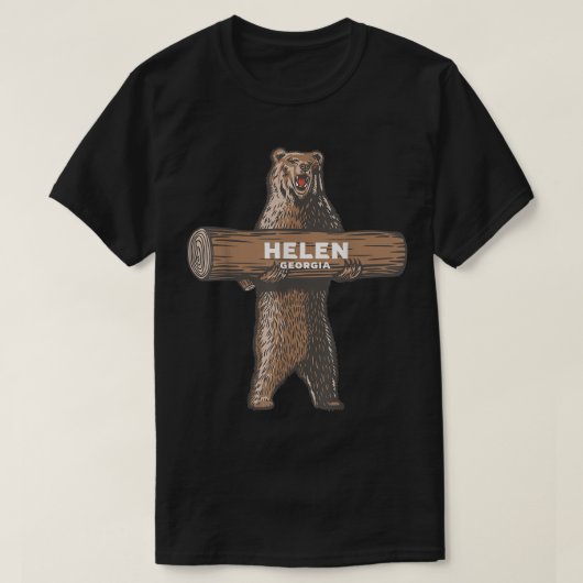 Helen Georgia GA Growling Bear Vacation Souvenir  Tシャツ (デザイン正面)