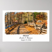 Helen Georgia Poster, Watercolor, Custom ポスター (正面)