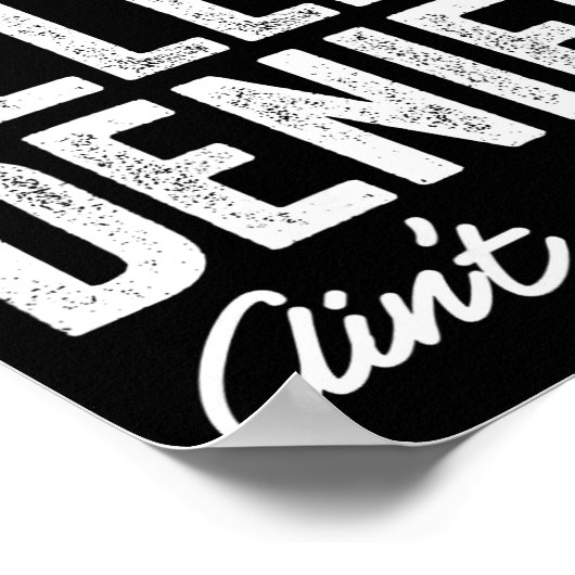 Helen Keller Denier Ain't No Way Funny Retro Meme  ポスター (角)