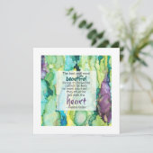 Helen Keller Inspirational Quote, Beautiful Card カード (スタンド正面)