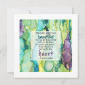 Helen Keller Inspirational Quote, Beautiful Card カード (正面)