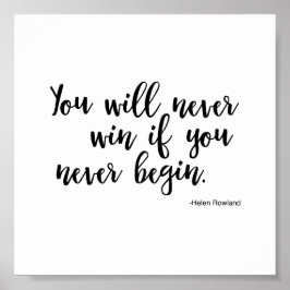 Helen Rowlandを引用したポスター – 成功 ポスター