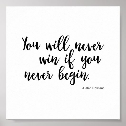 Helen Rowlandを引用したポスター – 成功 ポスター (正面)